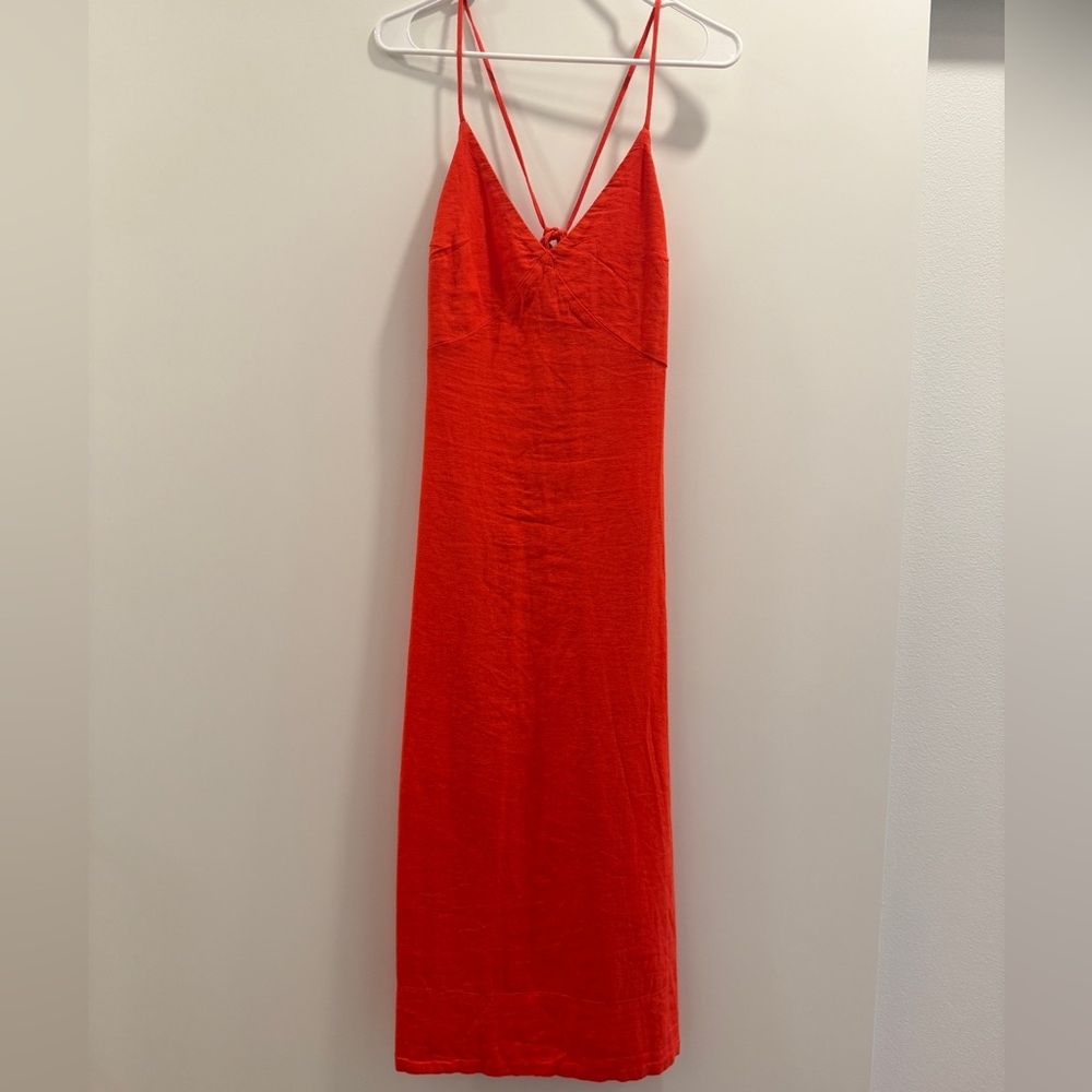 Free People Red Strappy Maxi Dress